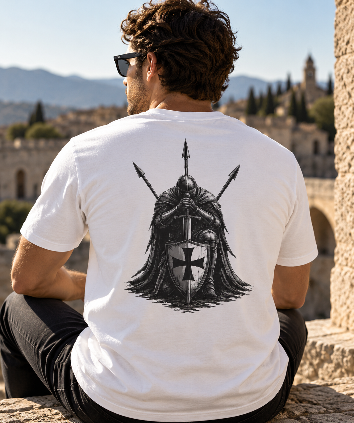 Sudadera Guerrero Templario - vista de espaldas