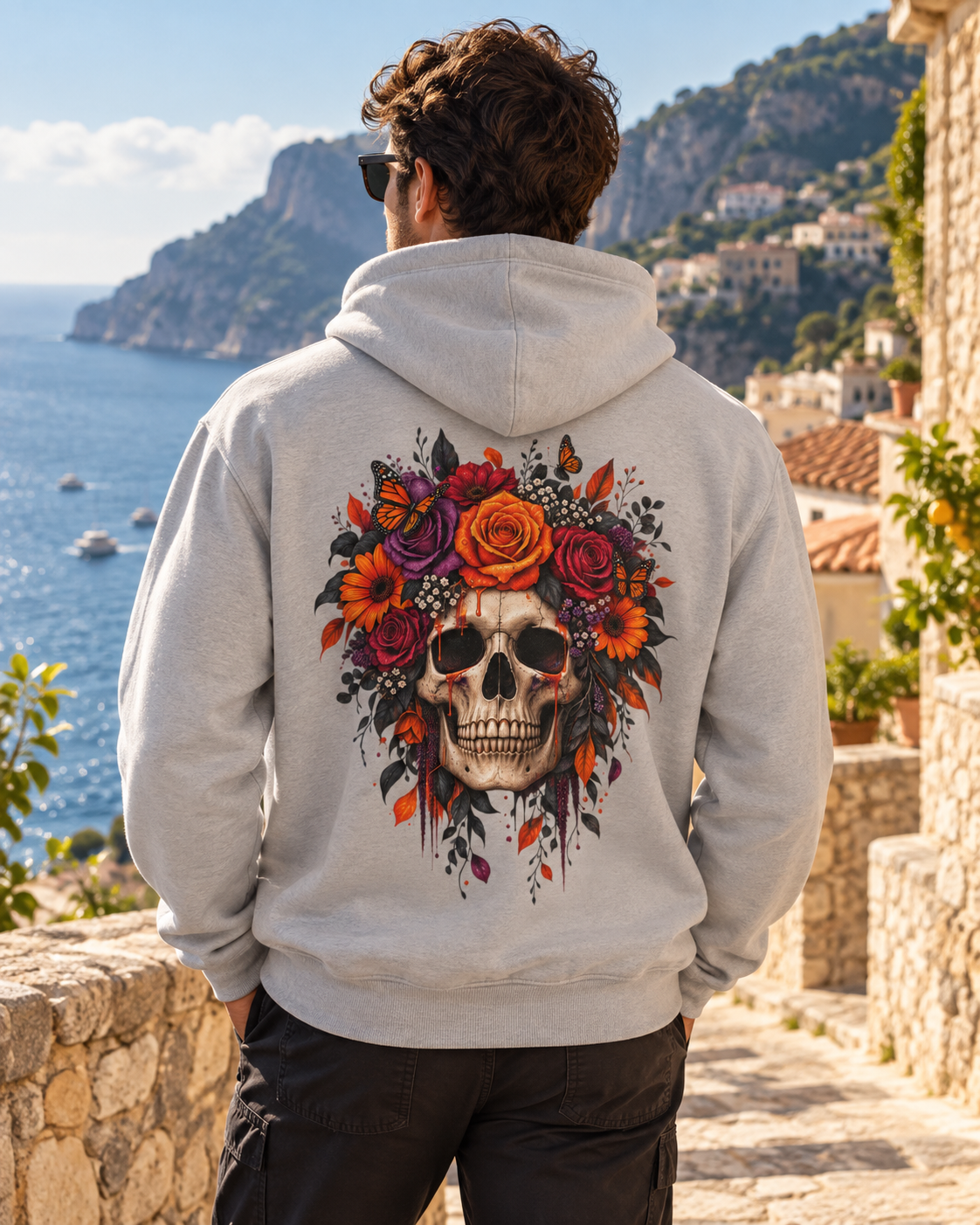 Sudadera Calavera Floral | Detallia