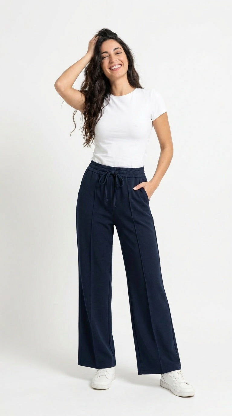 Pantalón Casual de Pernera Ancha | Detallia