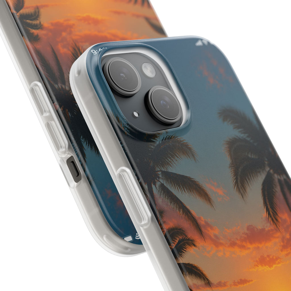 Funda Móvil Llamada Atardecer Tropical | Detallia