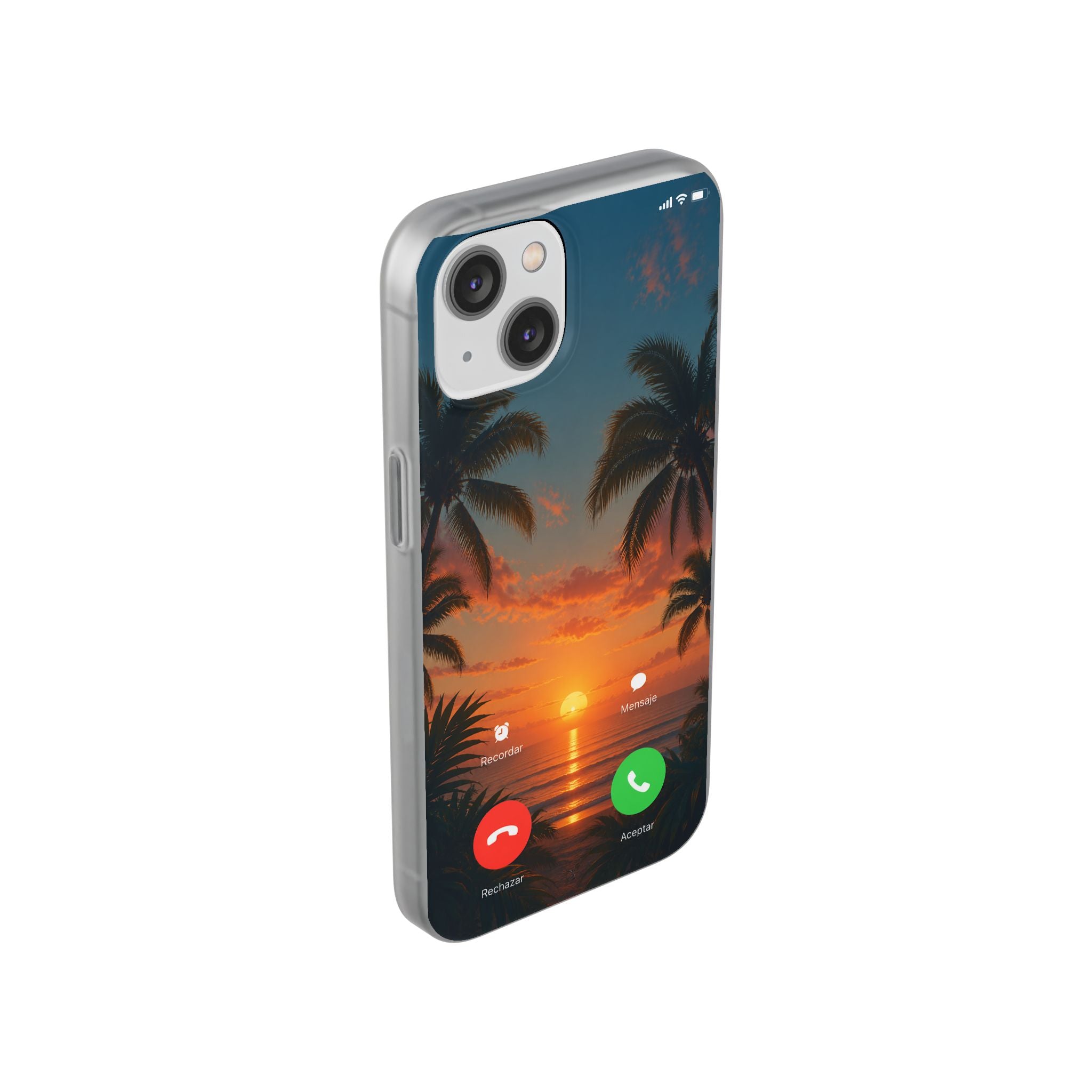 Funda Móvil Llamada Atardecer Tropical | Detallia