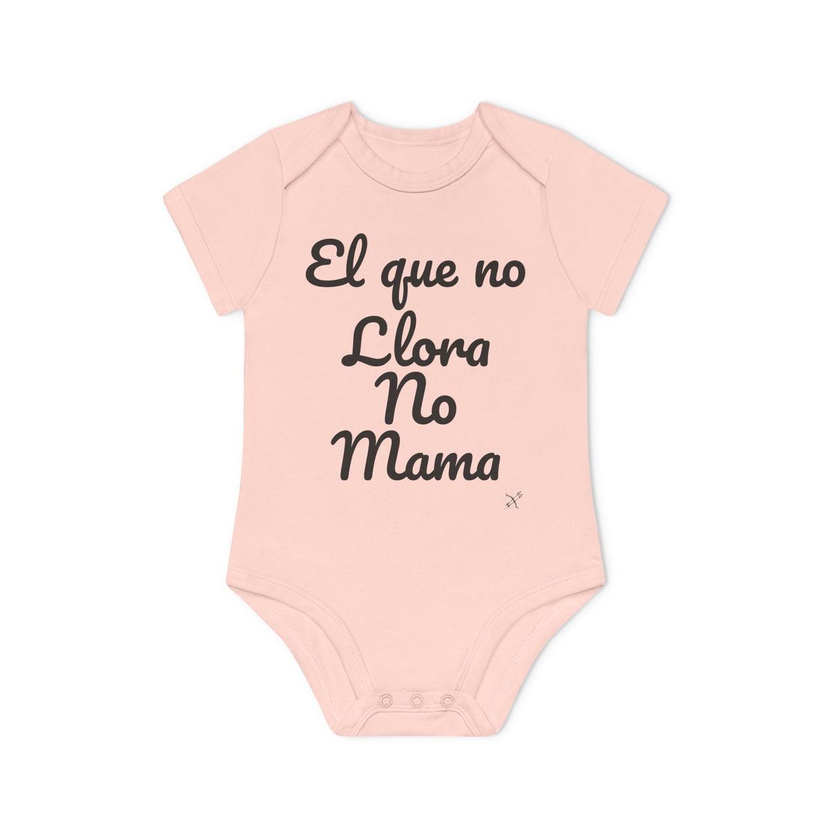 Body Bebé "El que no Llora no Mama" - detalle de los broches