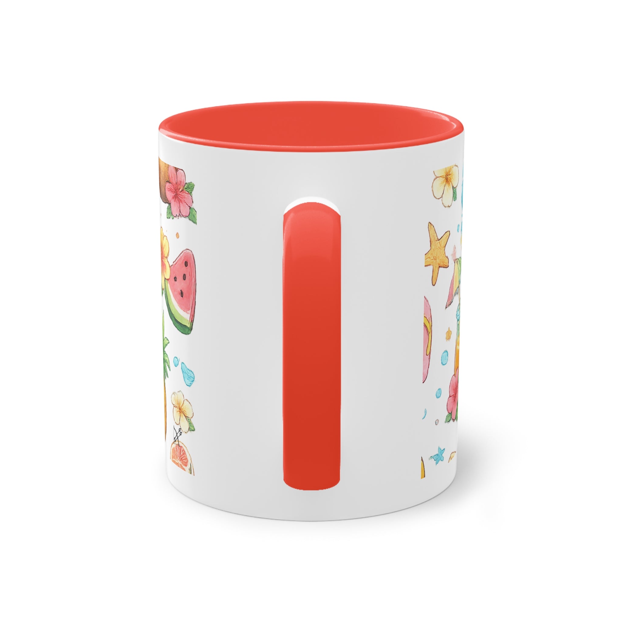 Taza Bicolor "Hello Summer" | Diseño Tropical Veraniego | Detallia