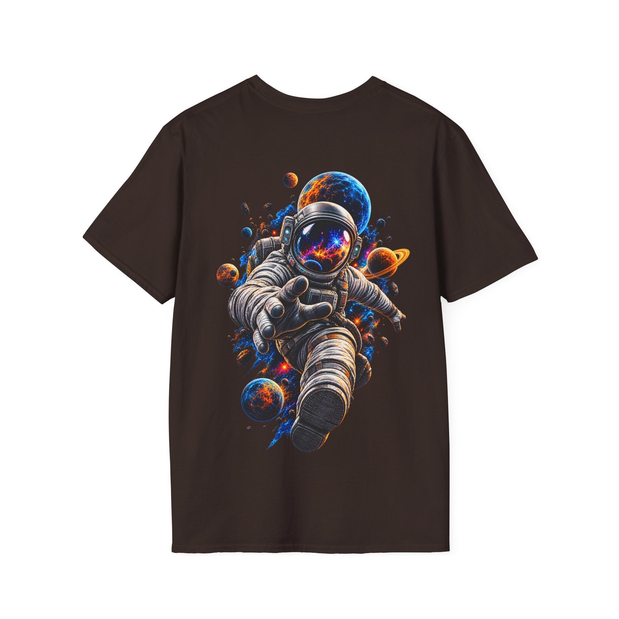 Camiseta Astronauta Cósmico - detalle de la calidad del tejido