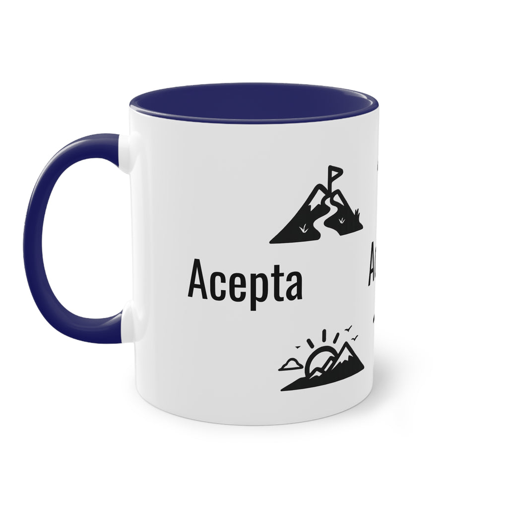 Taza "Acepta, Actúa, Avanza" | Detallia