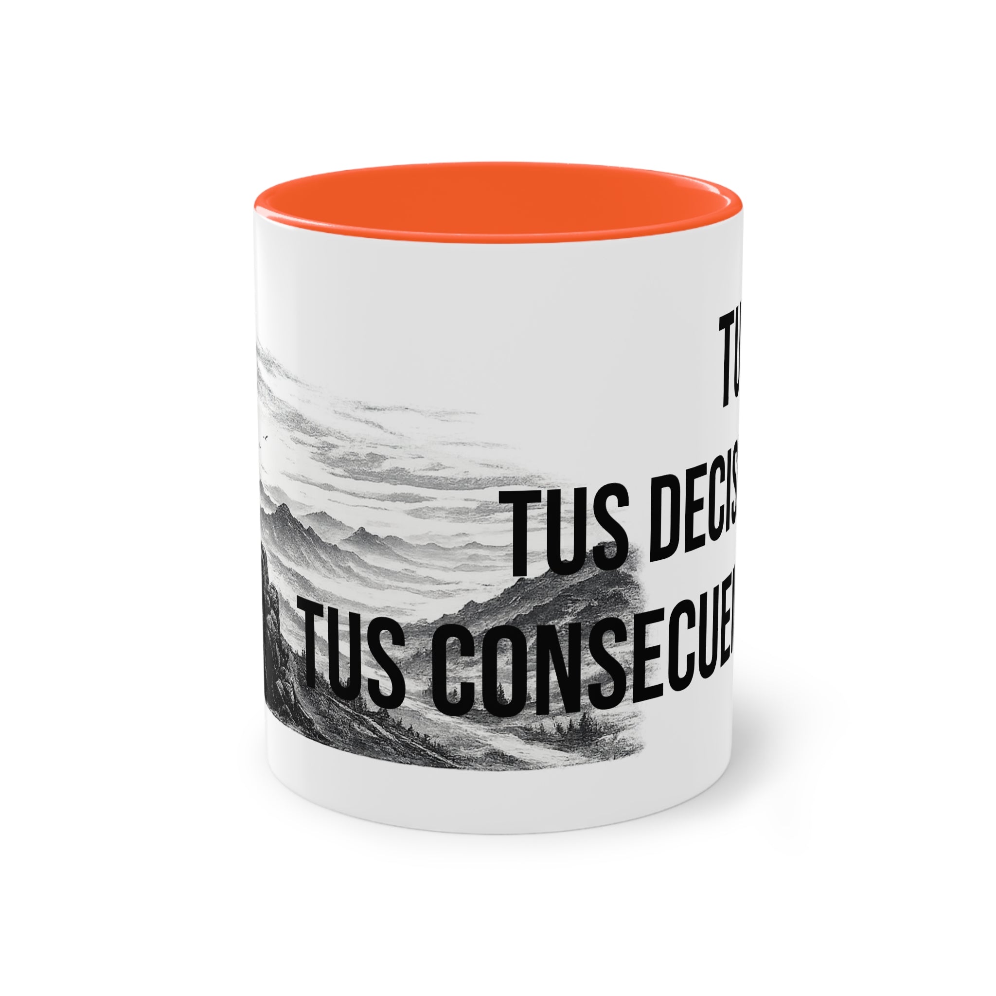 Taza "Tu Vida, Tus Decisiones, Tus Consecuencias" | Detallia