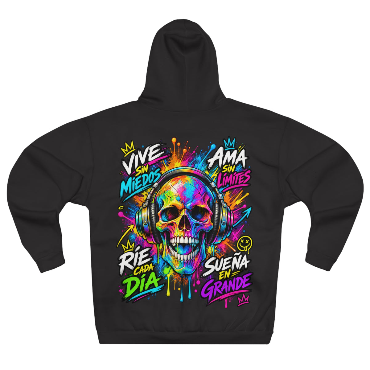 Sudadera Calavera Vive Sin Miedos | Detallia