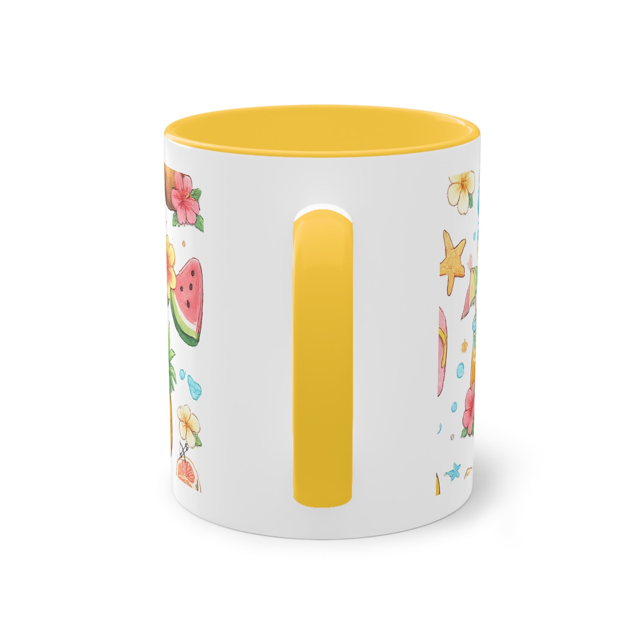 Taza Bicolor "Hello Summer" | Diseño Tropical Veraniego | Detallia
