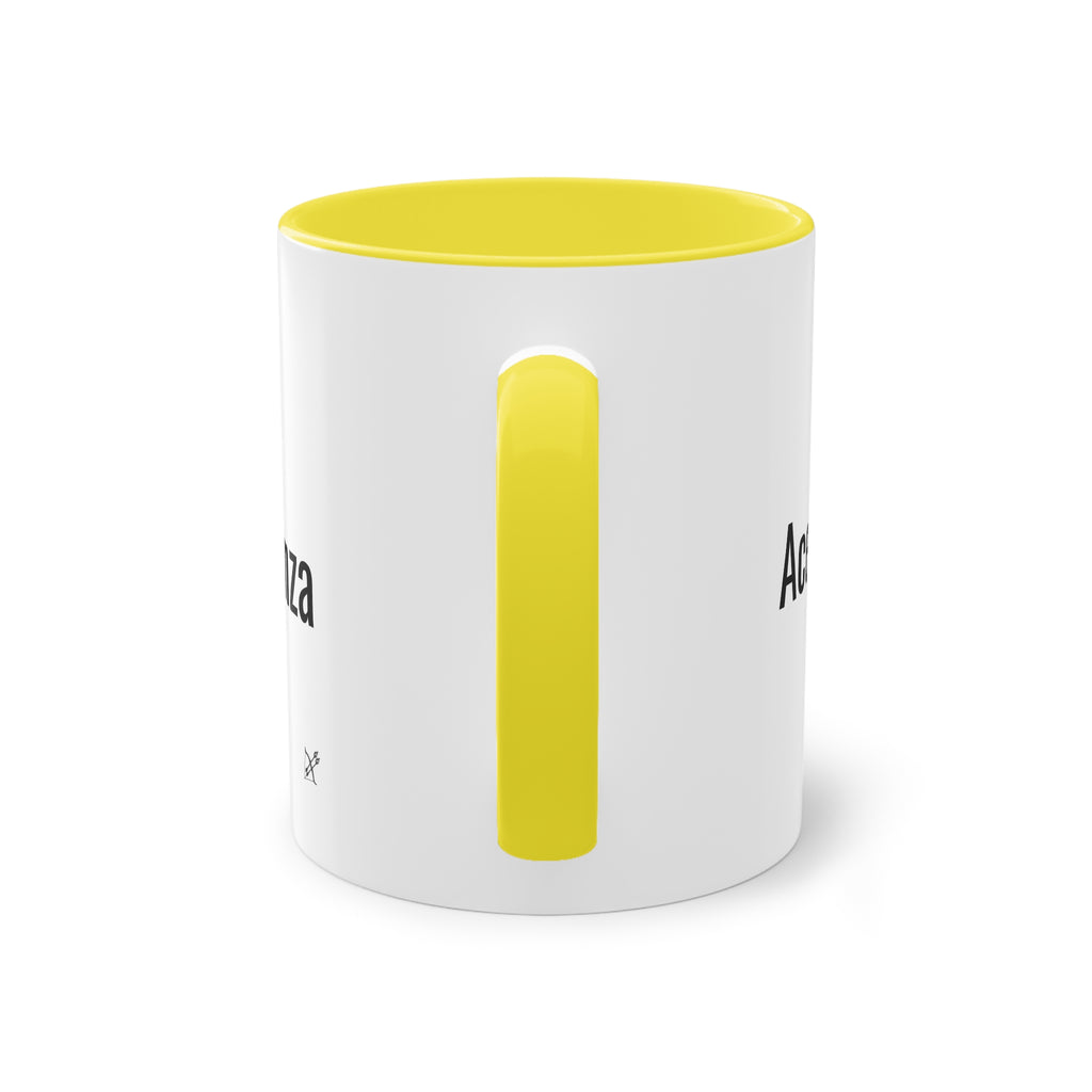 Taza "Acepta, Actúa, Avanza" | Detallia