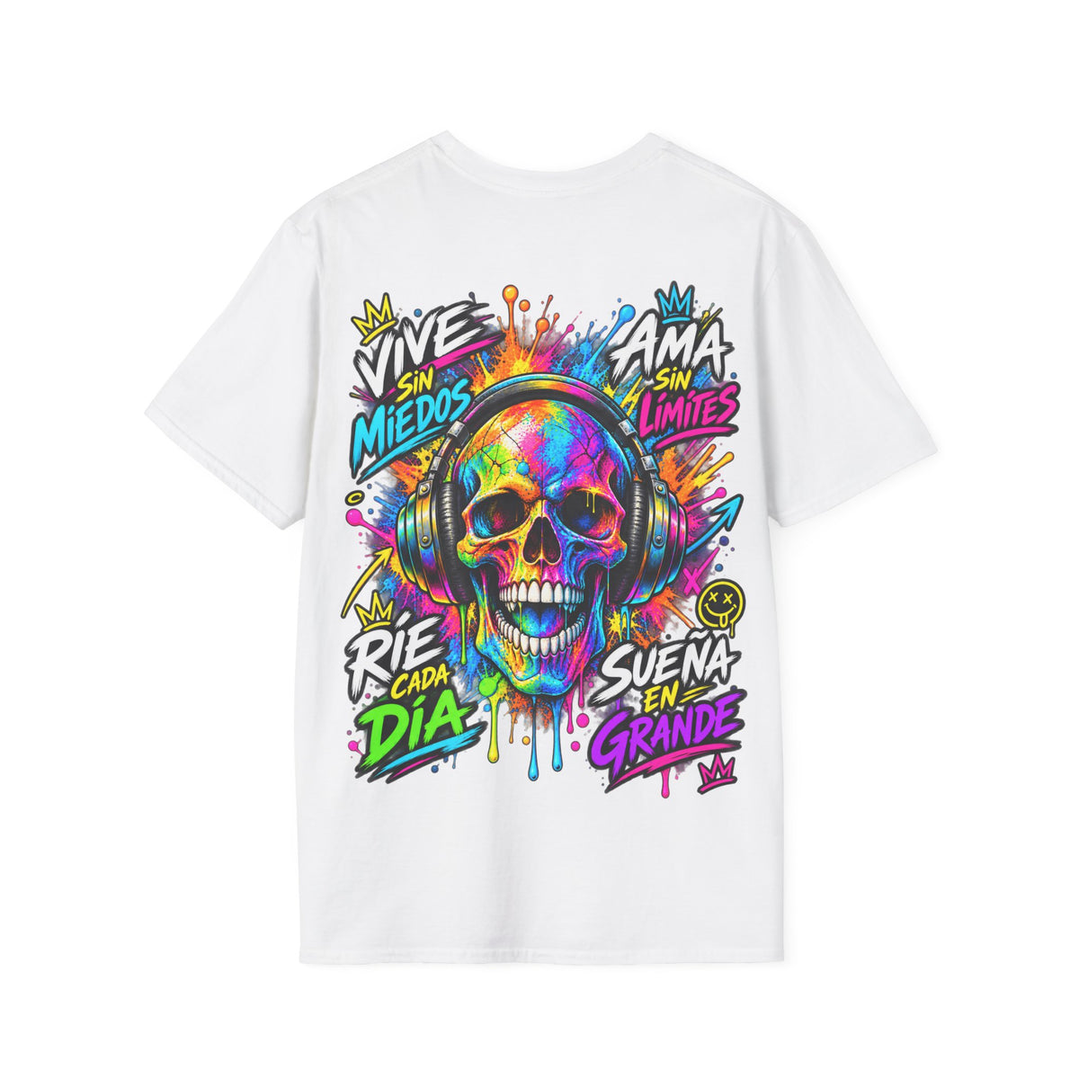 Camiseta Calavera Vive Sin Miedos | Detallia