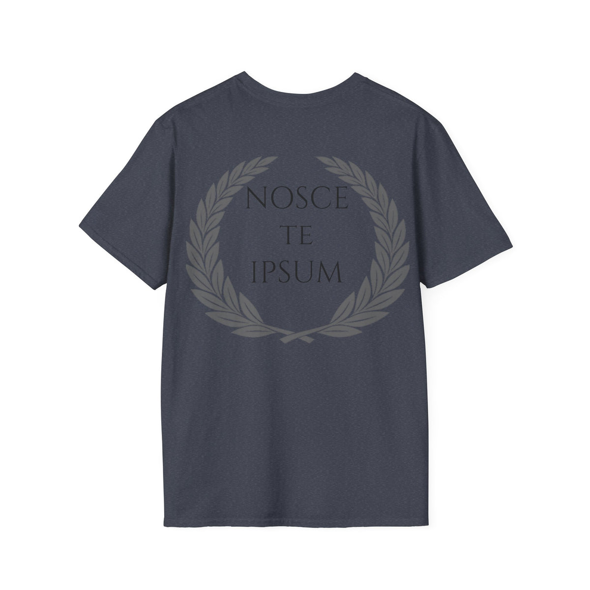 Camiseta Estoica "Nosce Te Ipsum" | Diseño Clásico con Corona de Laurel | Detallia