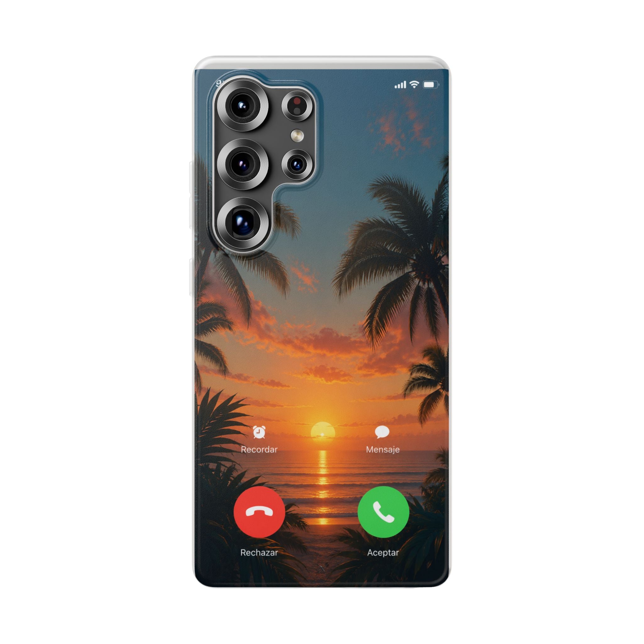 Funda Móvil Llamada Atardecer Tropical | Detallia