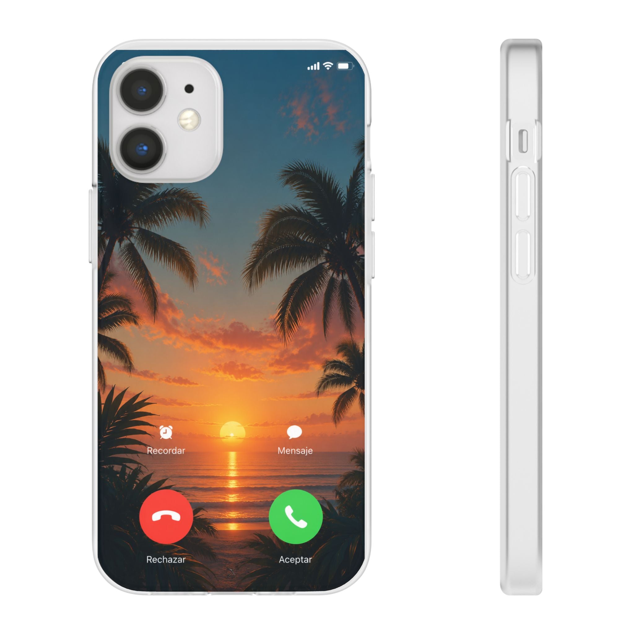 Funda Móvil Llamada Atardecer Tropical | Detallia