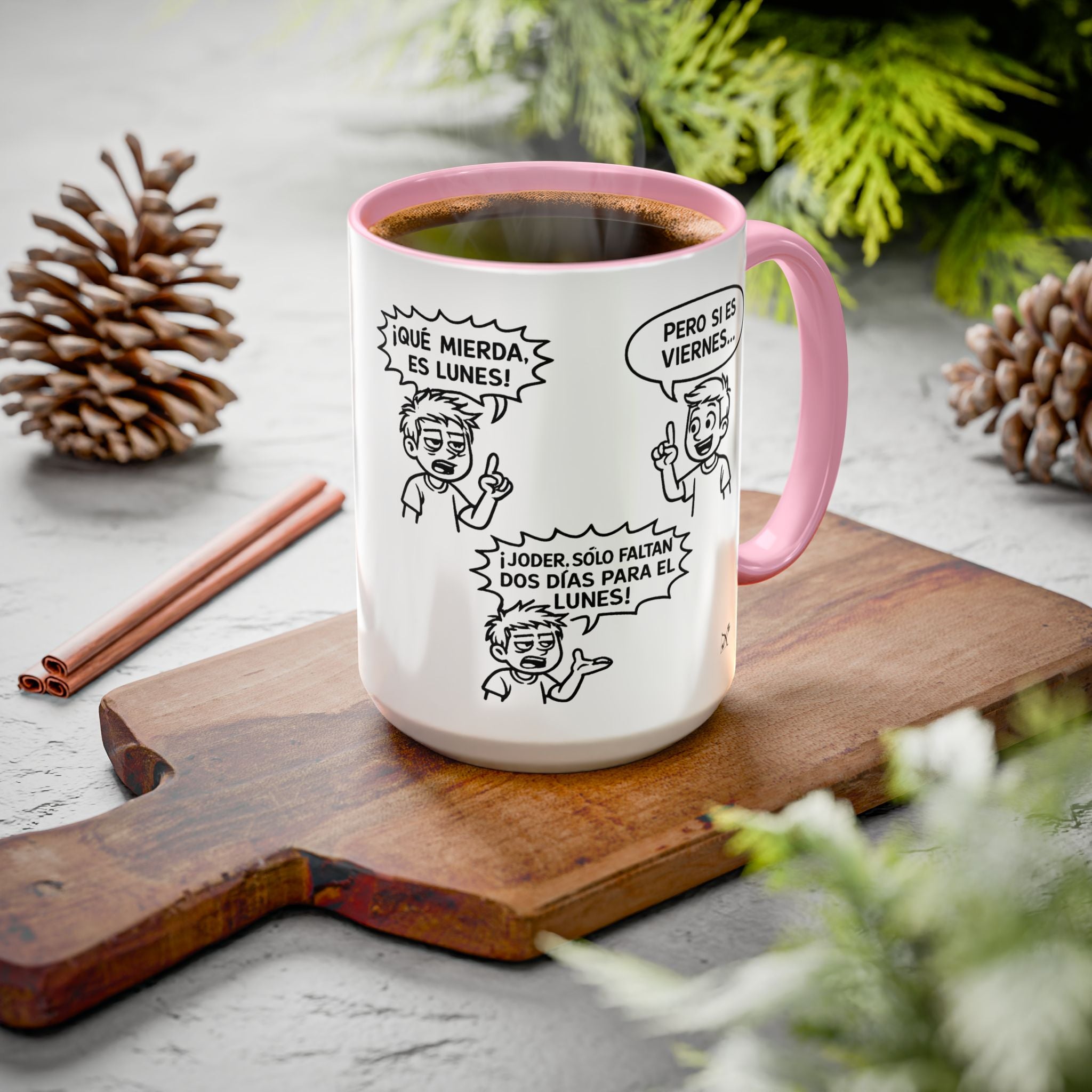 Taza "¡Qué Mierda, Es Lunes!" | Detallia