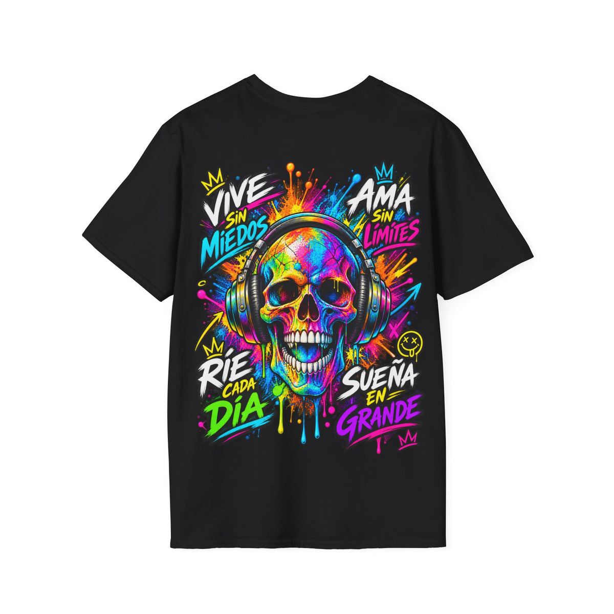 Camiseta Calavera Vive Sin Miedos | Detallia