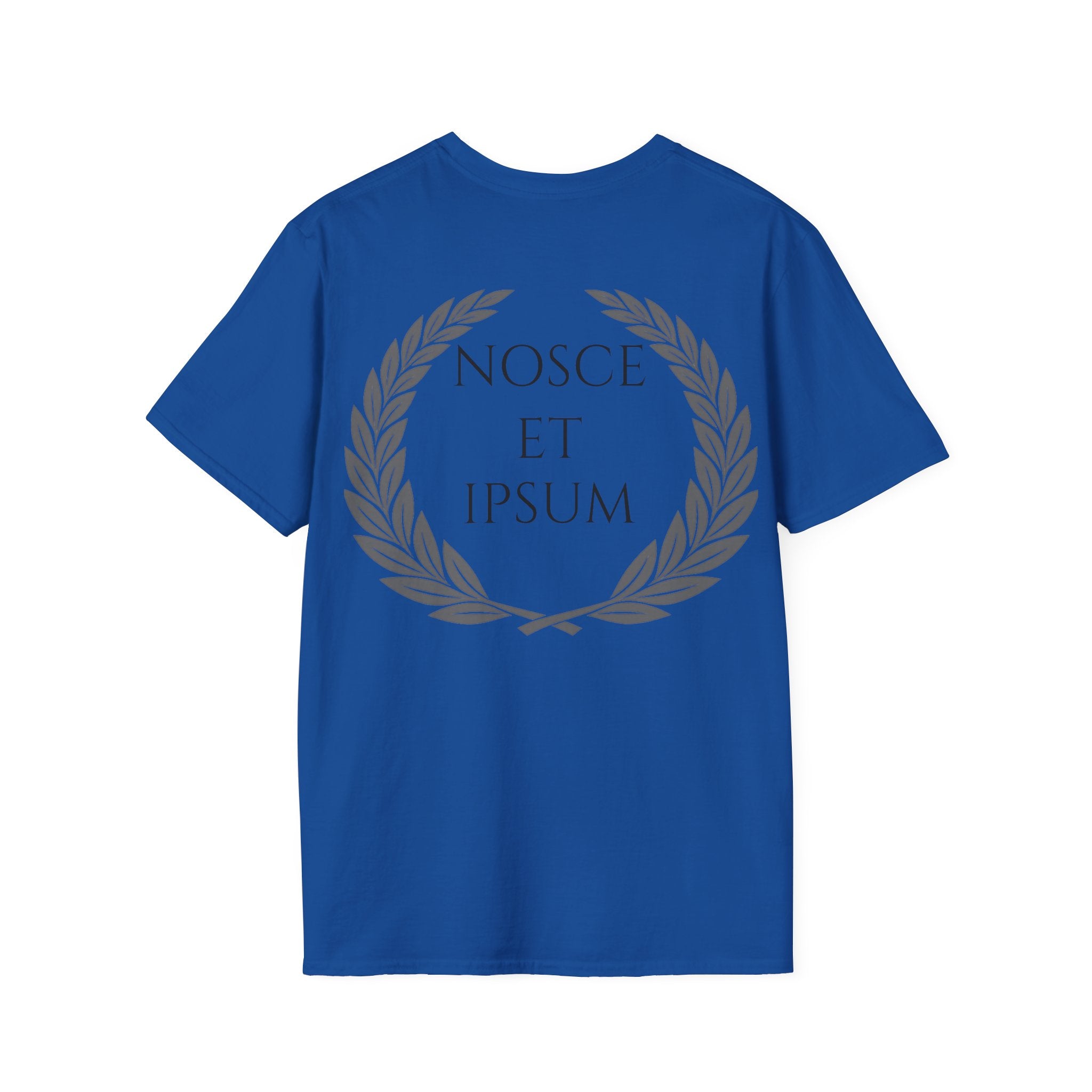 Camiseta Estoica "Nosce Te Ipsum" | Diseño Clásico con Corona de Laurel | Detallia