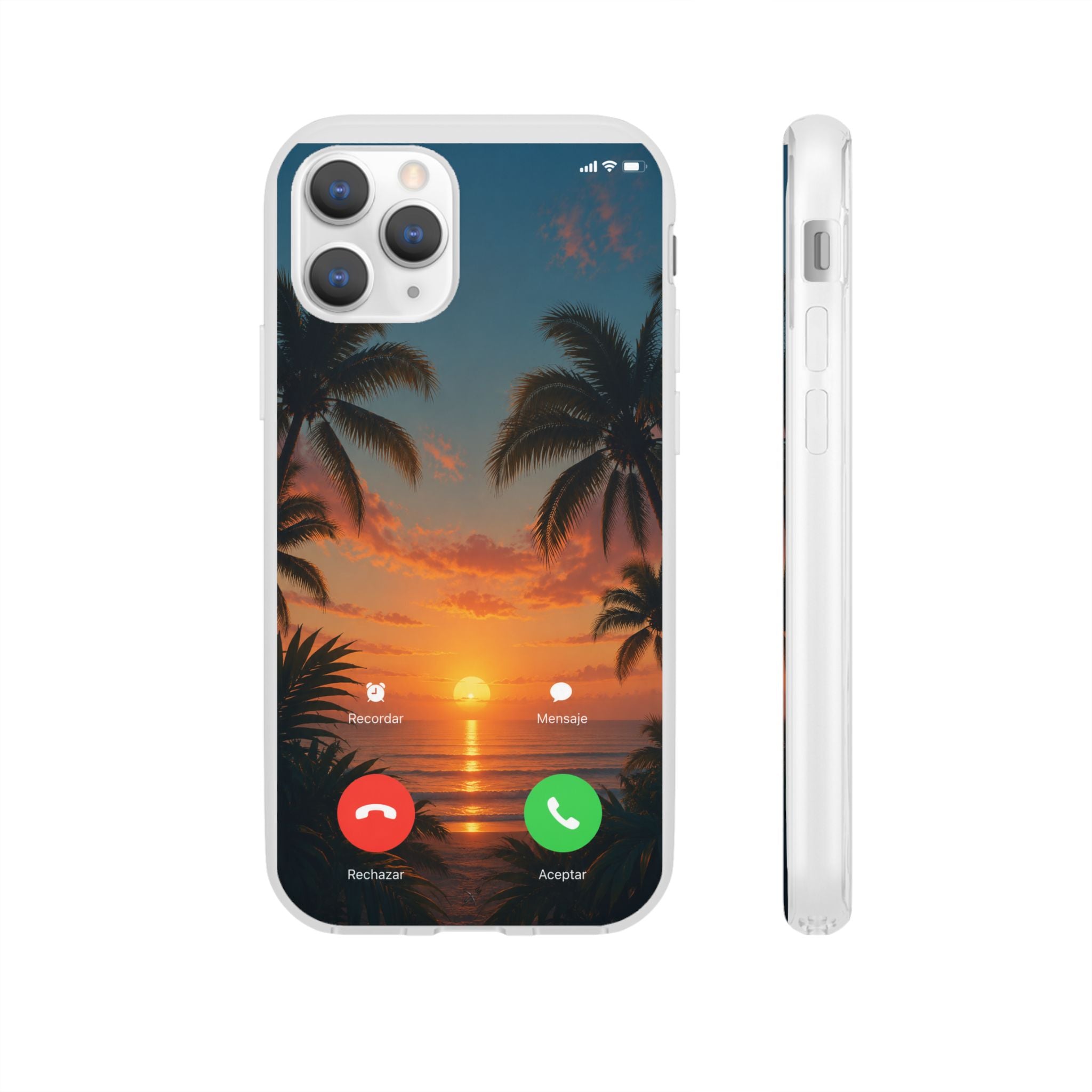 Funda Móvil Llamada Atardecer Tropical | Detallia