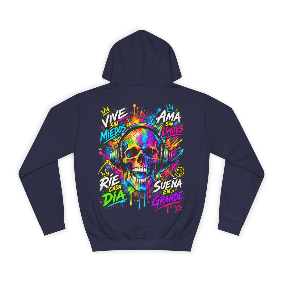 Sudadera Calavera Vive Sin Miedos | Detallia