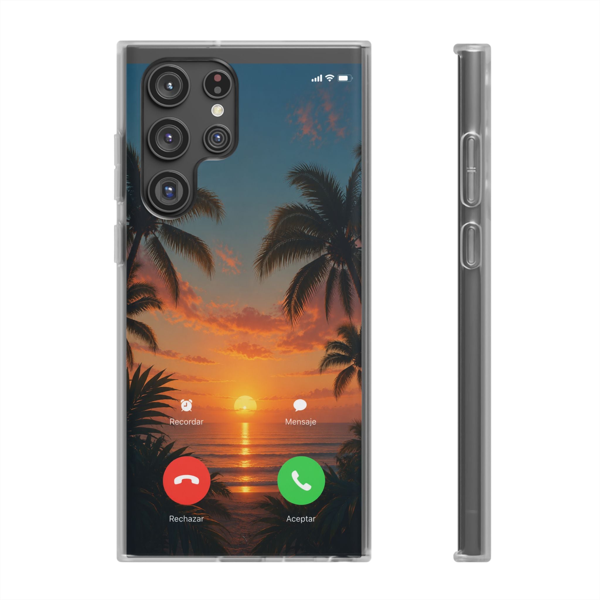 Funda Móvil Llamada Atardecer Tropical | Detallia