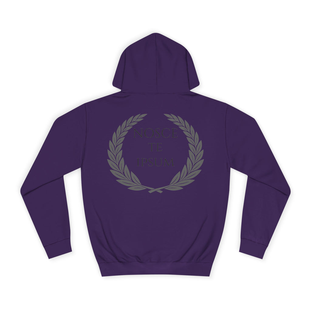 Sudadera Estoica "Nosce Te Ipsum" | Diseño Clásico con Corona de Laurel | Detallia
