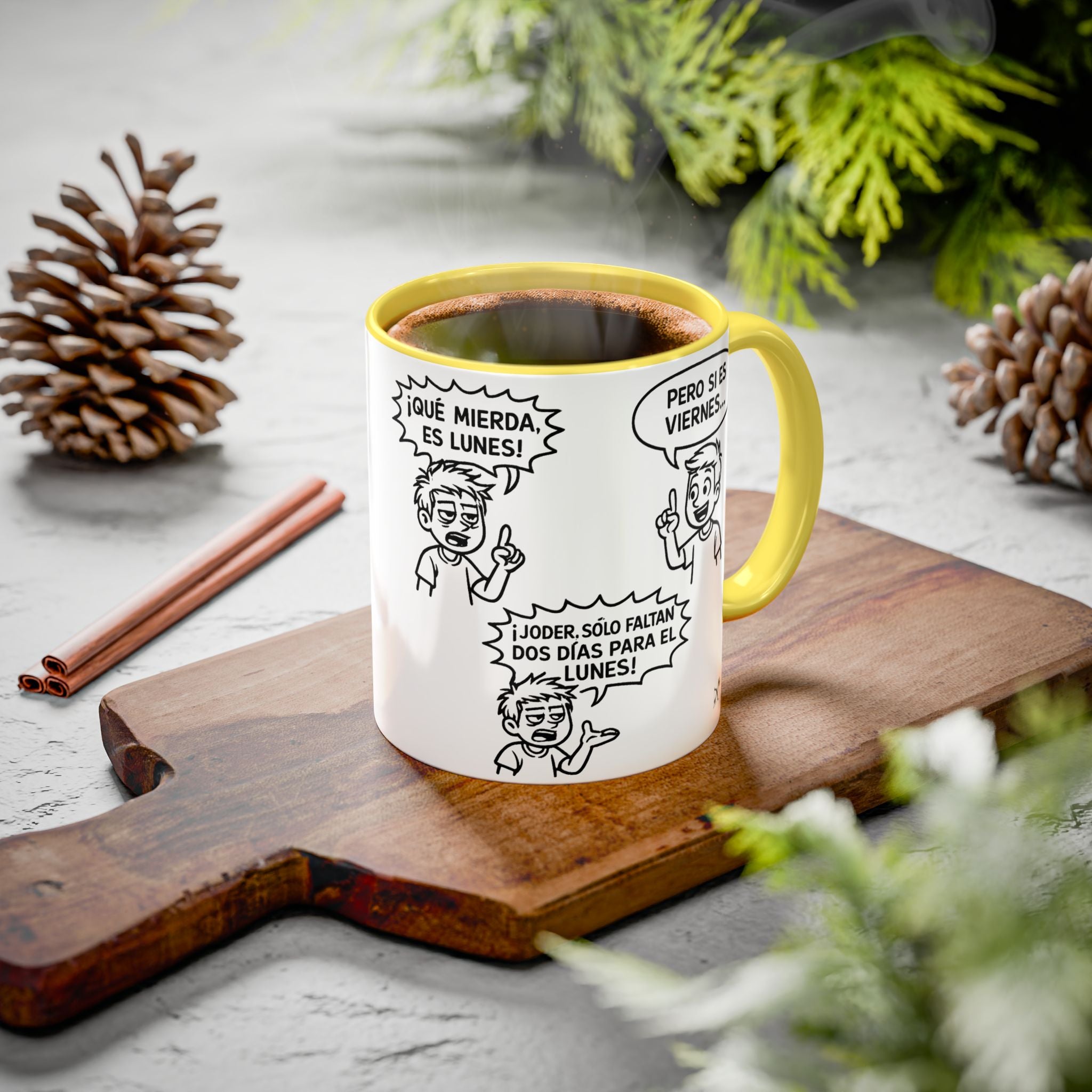Taza "¡Qué Mierda, Es Lunes!" | Detallia