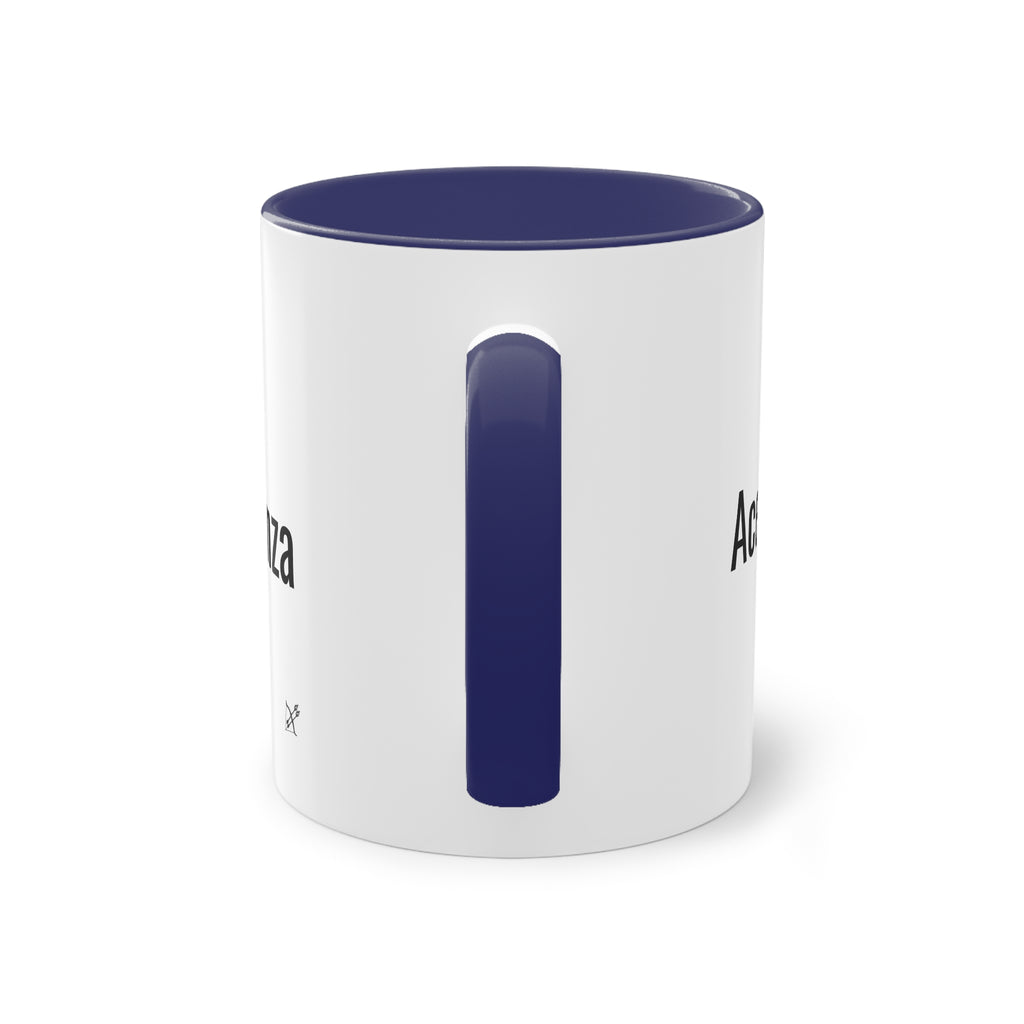 Taza "Acepta, Actúa, Avanza" | Detallia