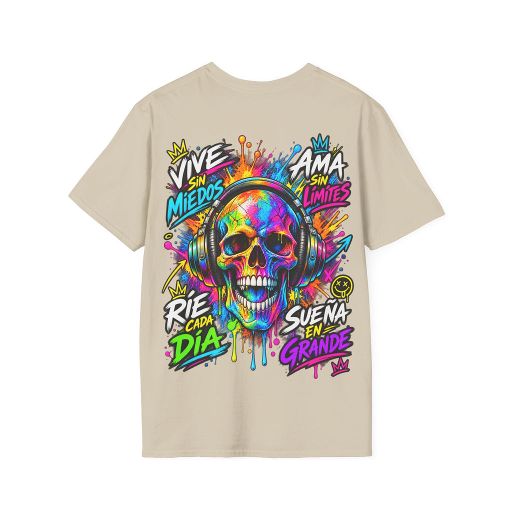 Camiseta Calavera Vive Sin Miedos | Detallia