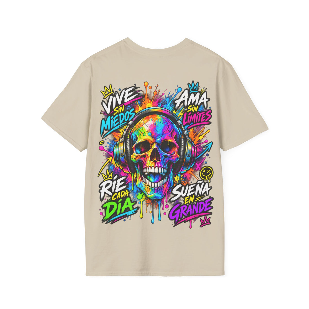 Camiseta Calavera Vive Sin Miedos | Detallia