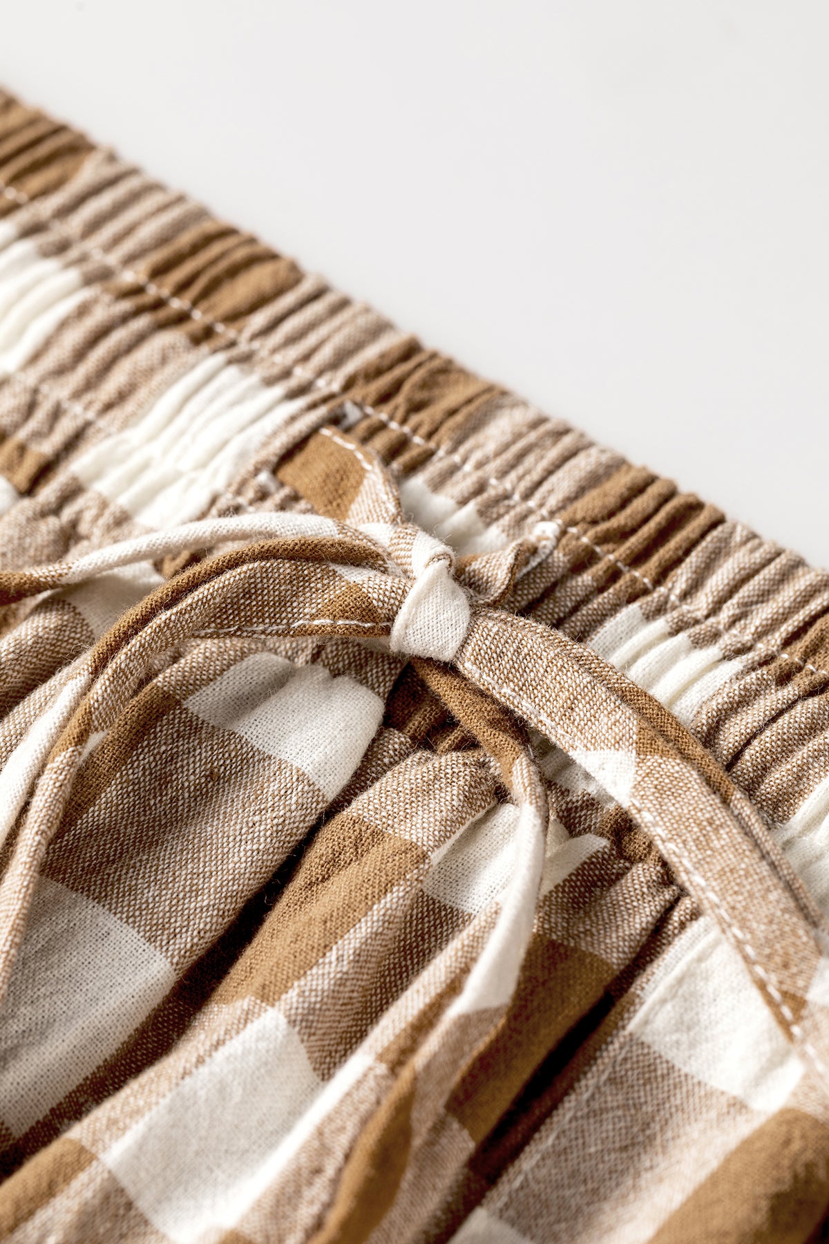 Pantalón de Cuadros Vichy con Cintura Elástica | Detallia