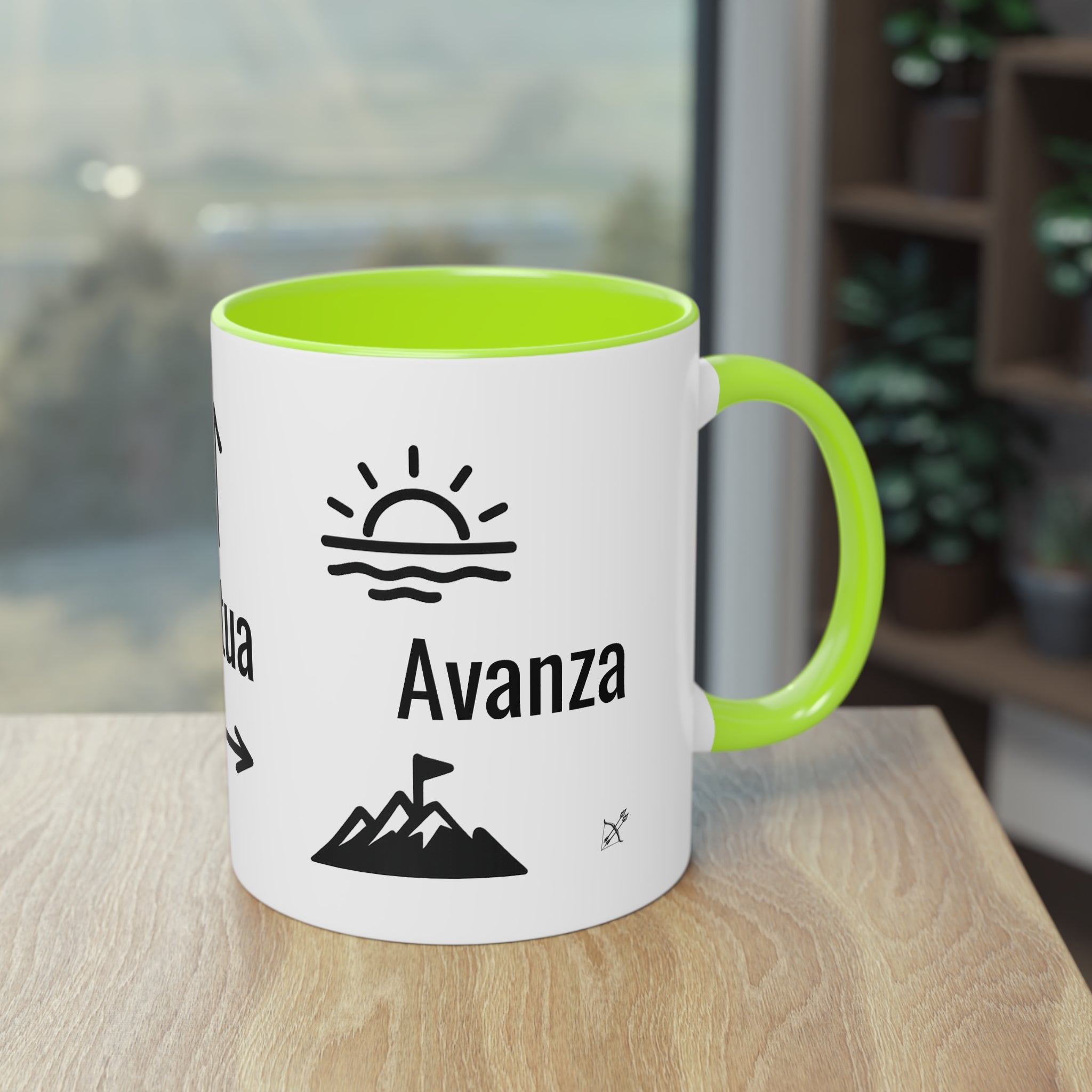 Taza "Acepta, Actúa, Avanza" | Detallia