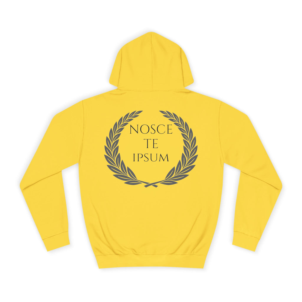 Sudadera Estoica "Nosce Te Ipsum" | Diseño Clásico con Corona de Laurel | Detallia