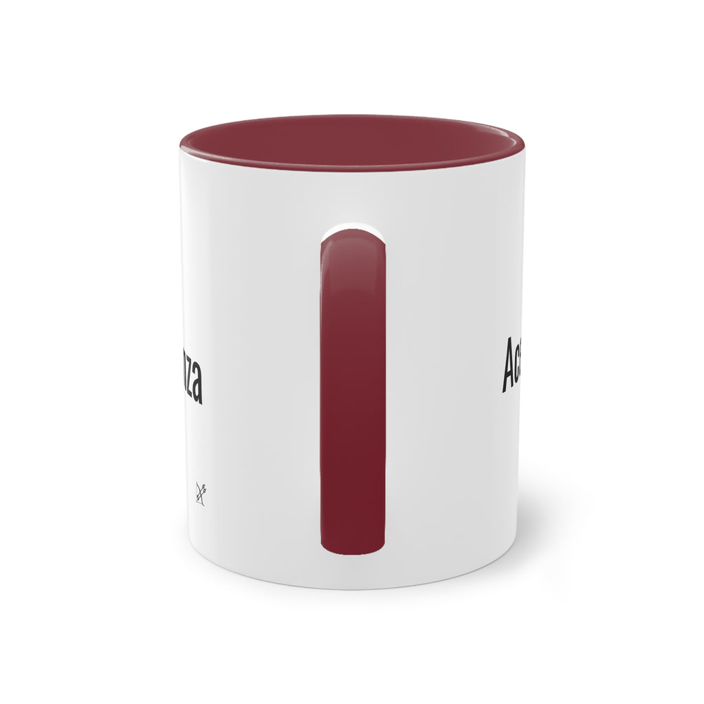 Taza "Acepta, Actúa, Avanza" | Detallia