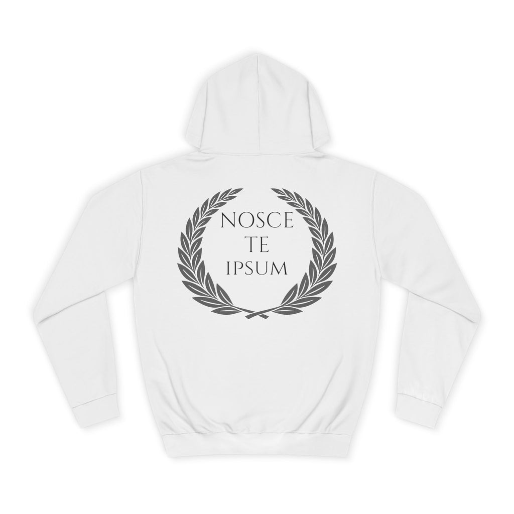 Sudadera Estoica "Nosce Te Ipsum" | Diseño Clásico con Corona de Laurel | Detallia
