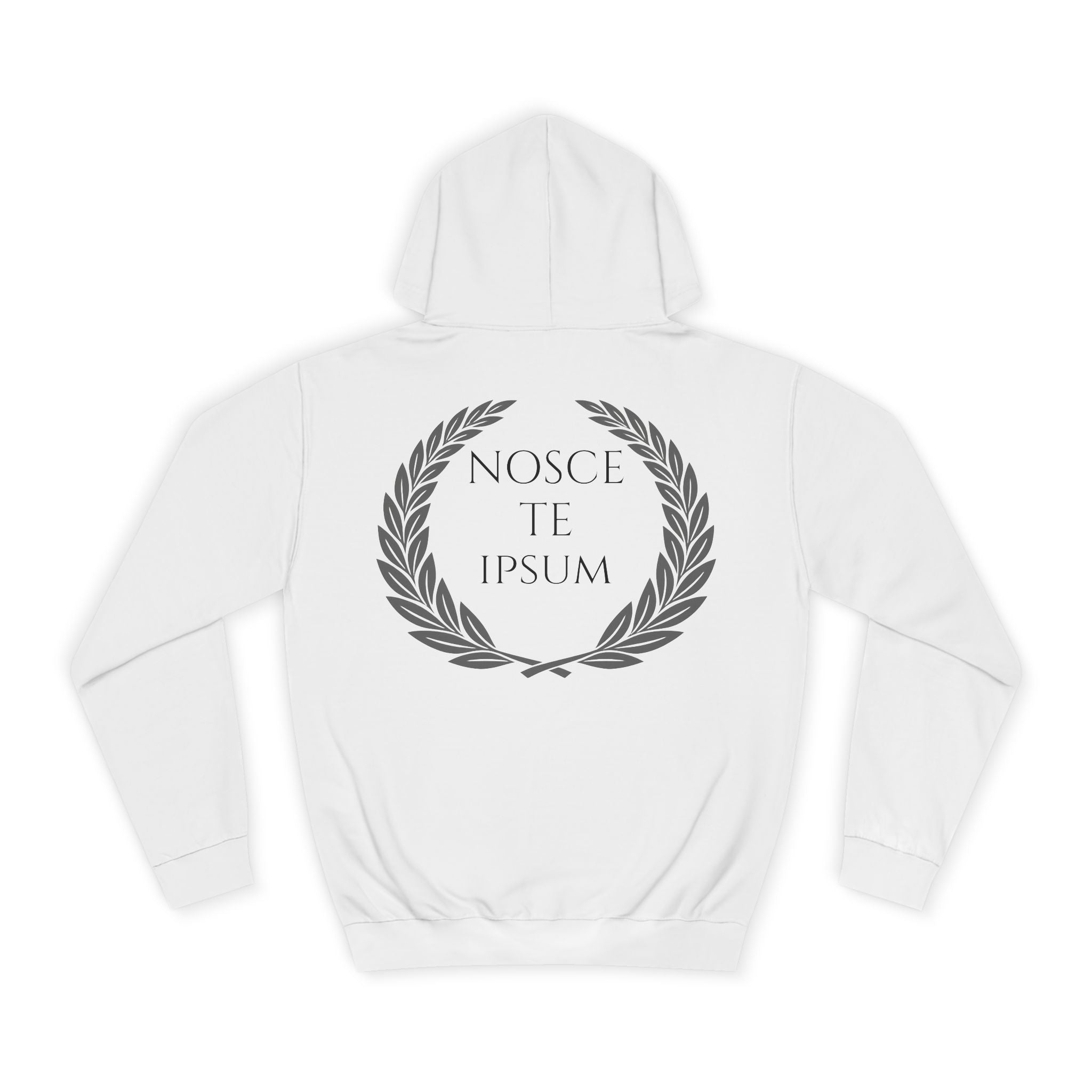 Sudadera Estoica "Nosce Te Ipsum" | Diseño Clásico con Corona de Laurel | Detallia