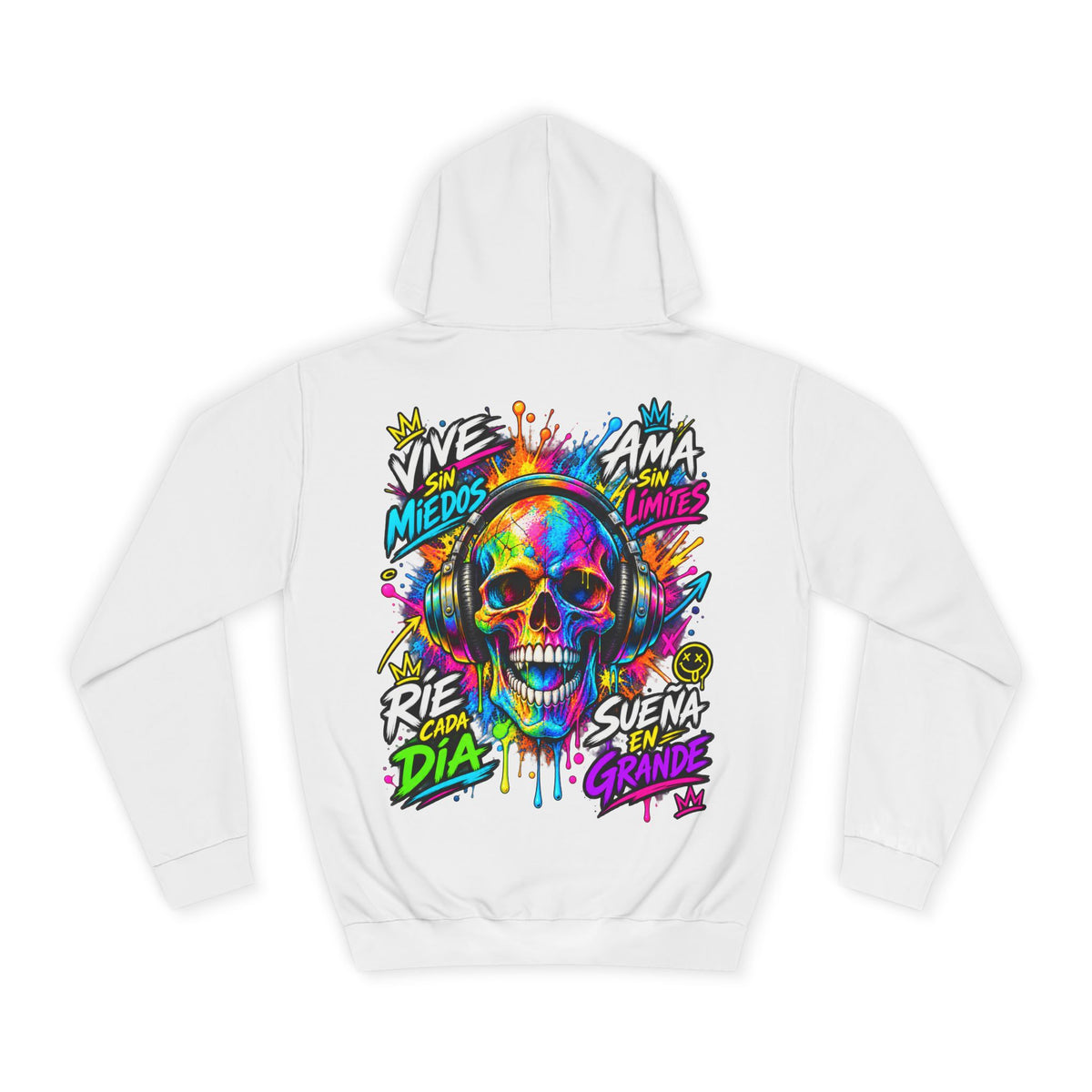 Sudadera Calavera Vive Sin Miedos | Detallia