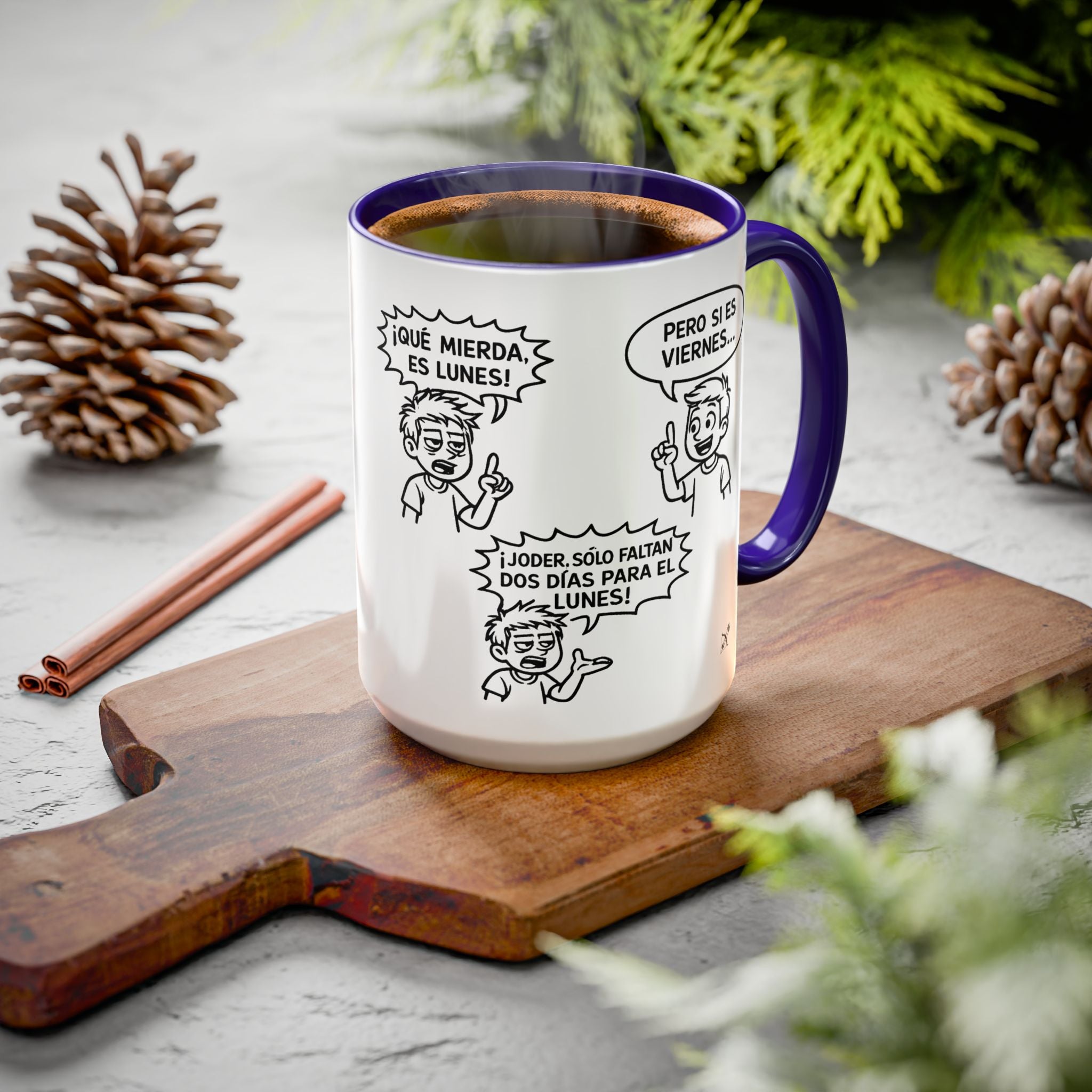 Taza "¡Qué Mierda, Es Lunes!" | Detallia