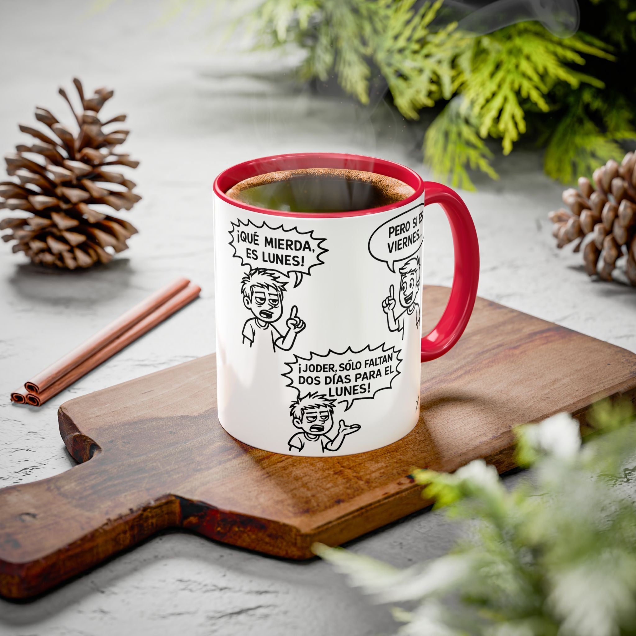 Taza "¡Qué Mierda, Es Lunes!" | Detallia