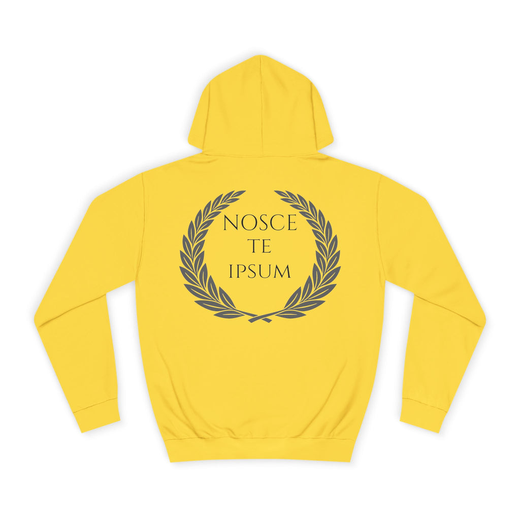 Sudadera Estoica "Nosce Te Ipsum" | Diseño Clásico con Corona de Laurel | Detallia