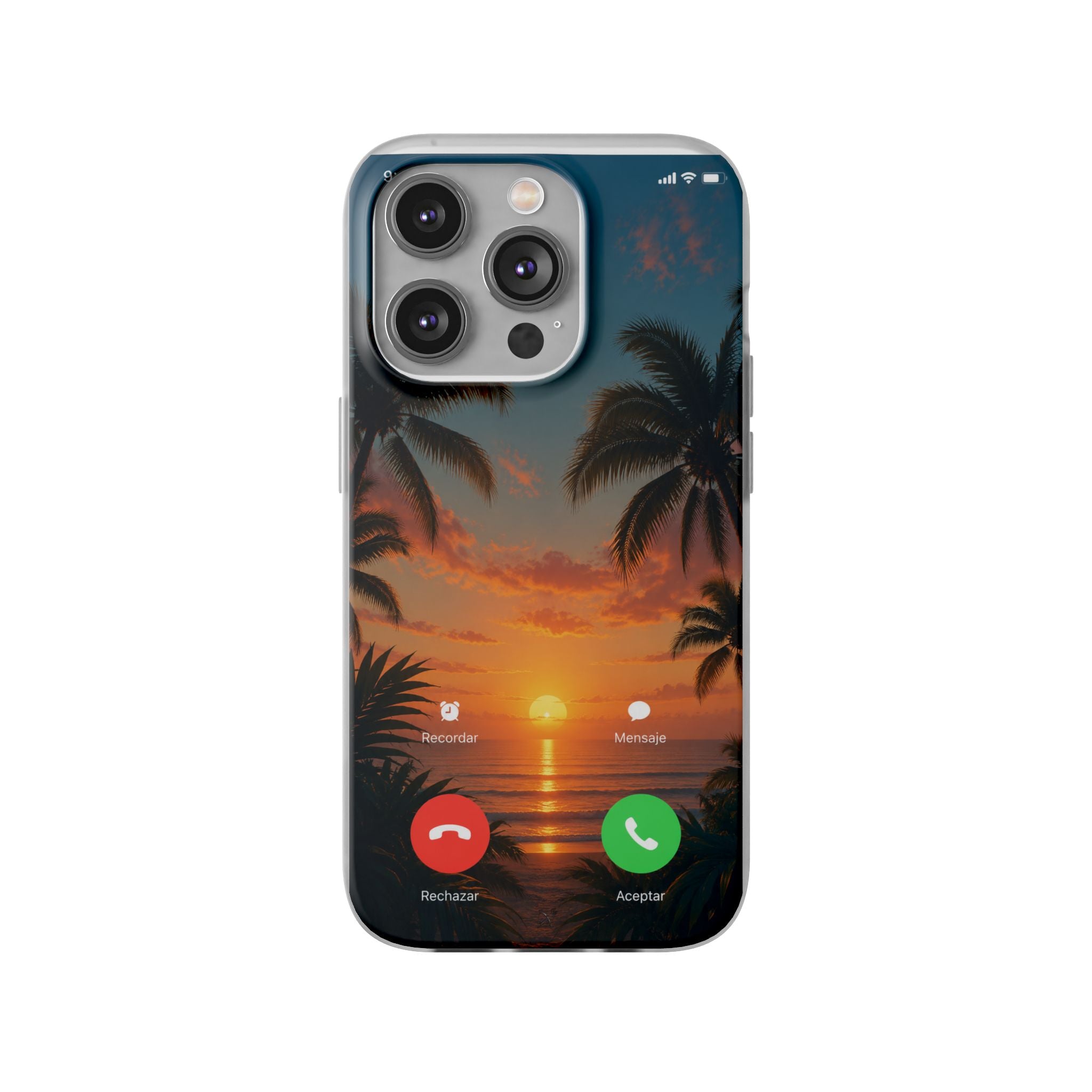 Funda Móvil Llamada Atardecer Tropical | Detallia