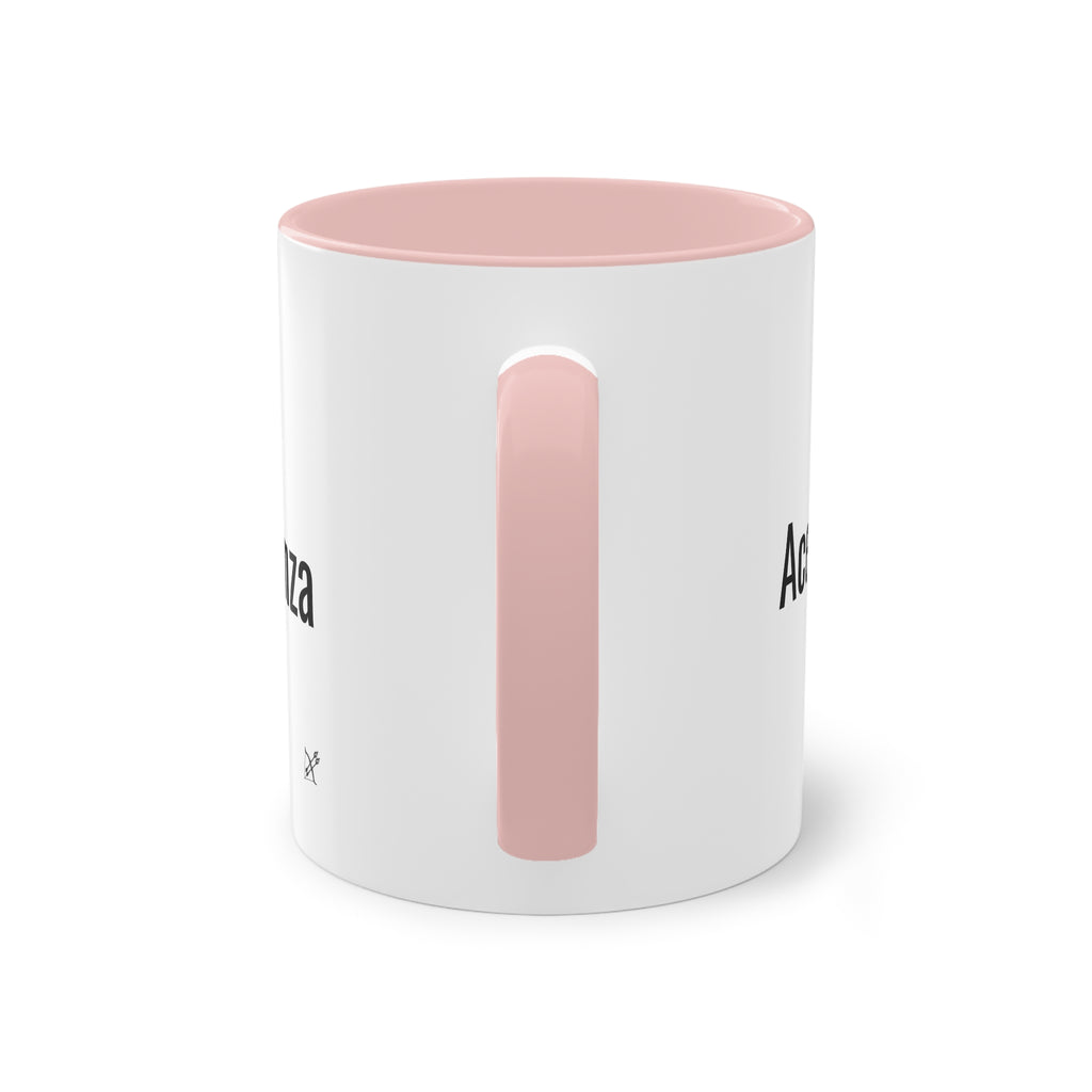 Taza "Acepta, Actúa, Avanza" | Detallia