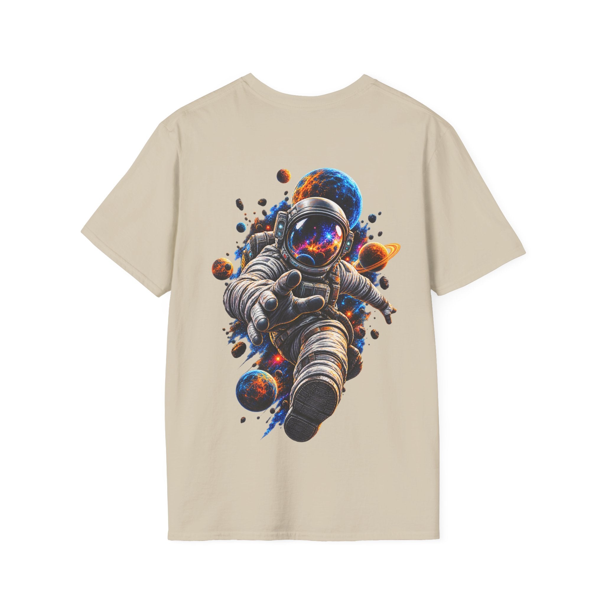 Camiseta Astronauta Cósmico - vista frontal del estampado