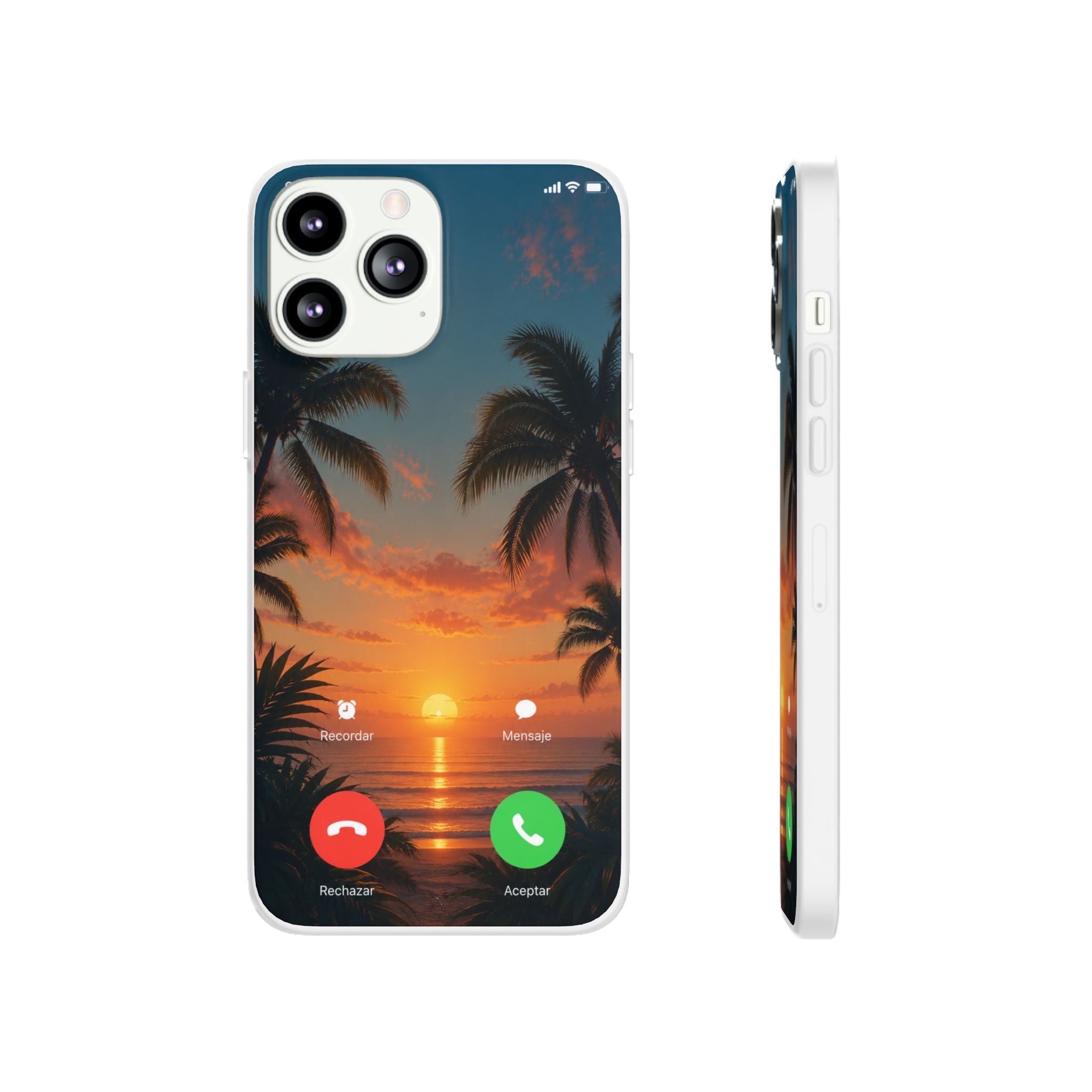 Funda Móvil Llamada Atardecer Tropical | Detallia