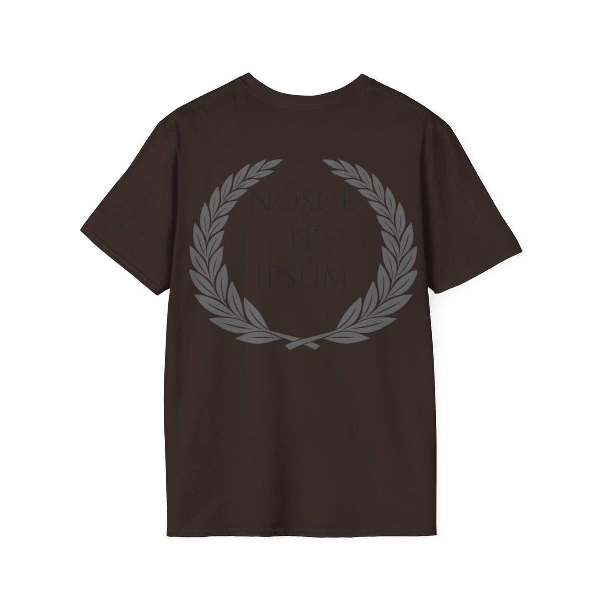 Camiseta Estoica "Nosce Te Ipsum" | Diseño Clásico con Corona de Laurel | Detallia