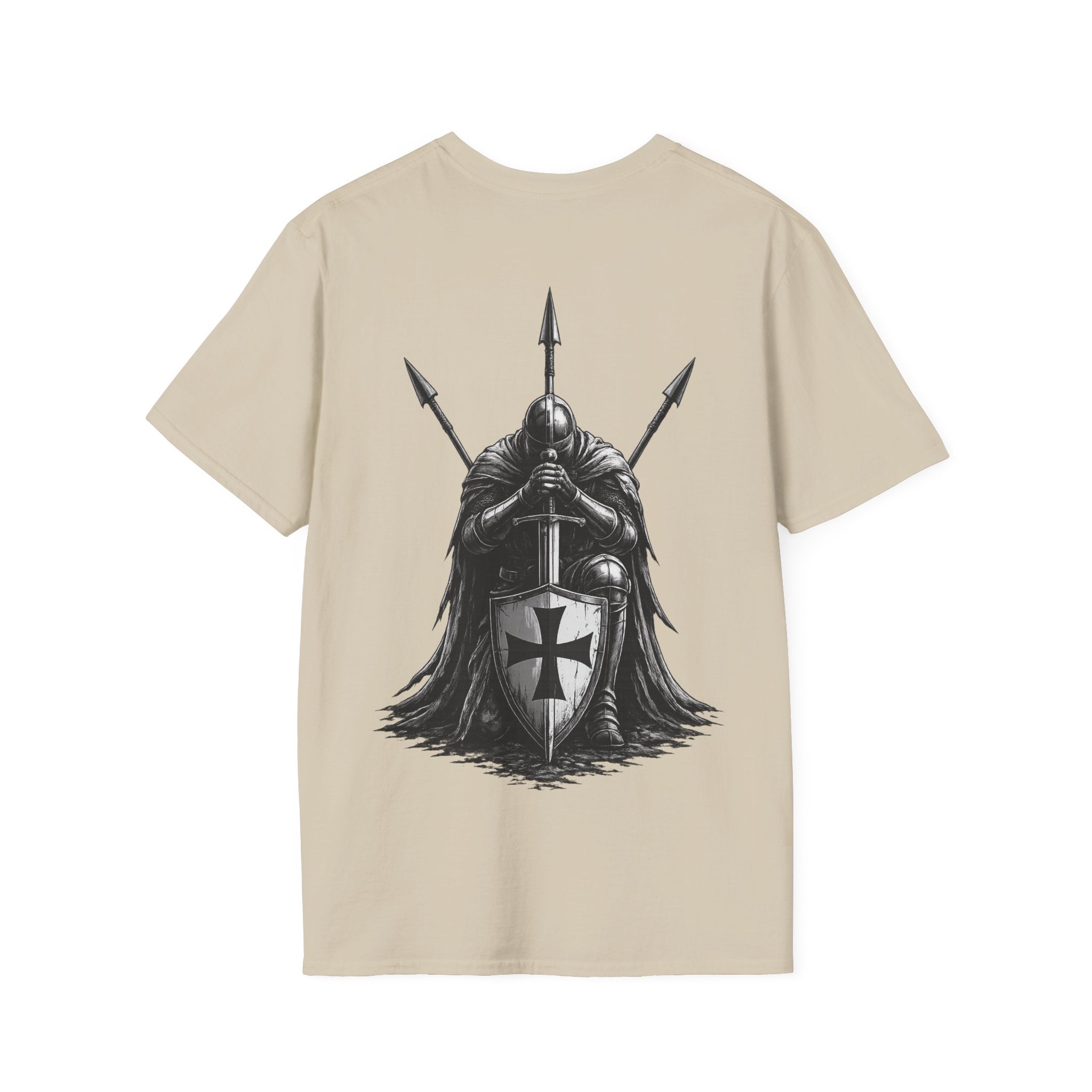 Minimal Tiny Cross T-Shirt — Simple Minimalist Embroidered Tee