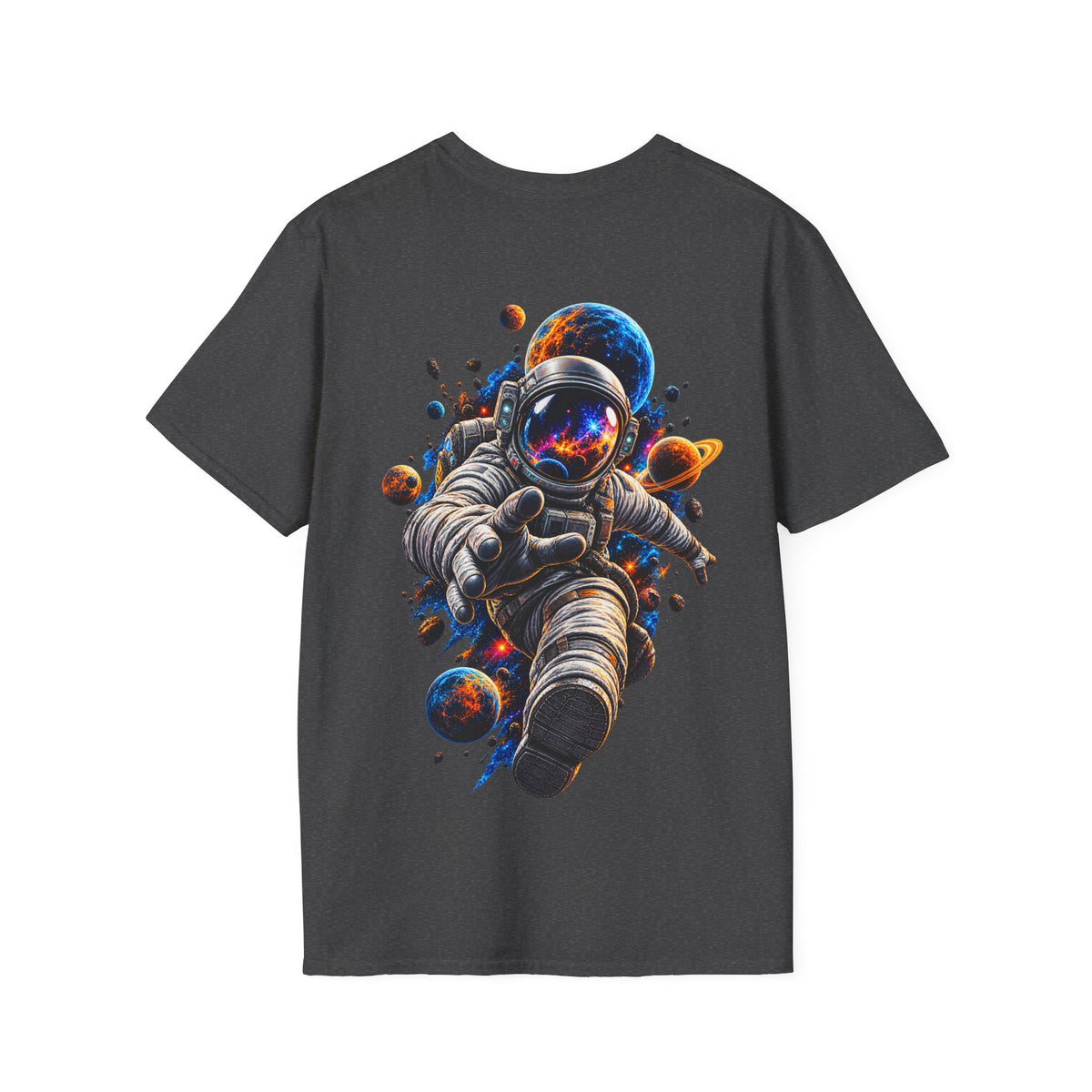 Camiseta Astronauta Cósmico - vista frontal del estampado