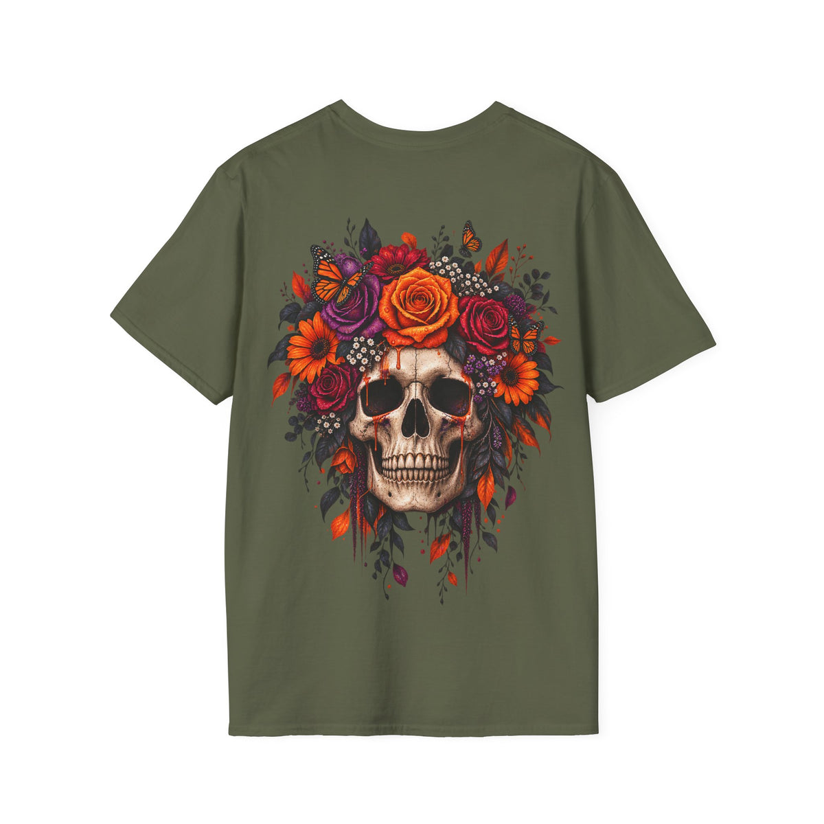 Camiseta Calavera Floral | Detallia