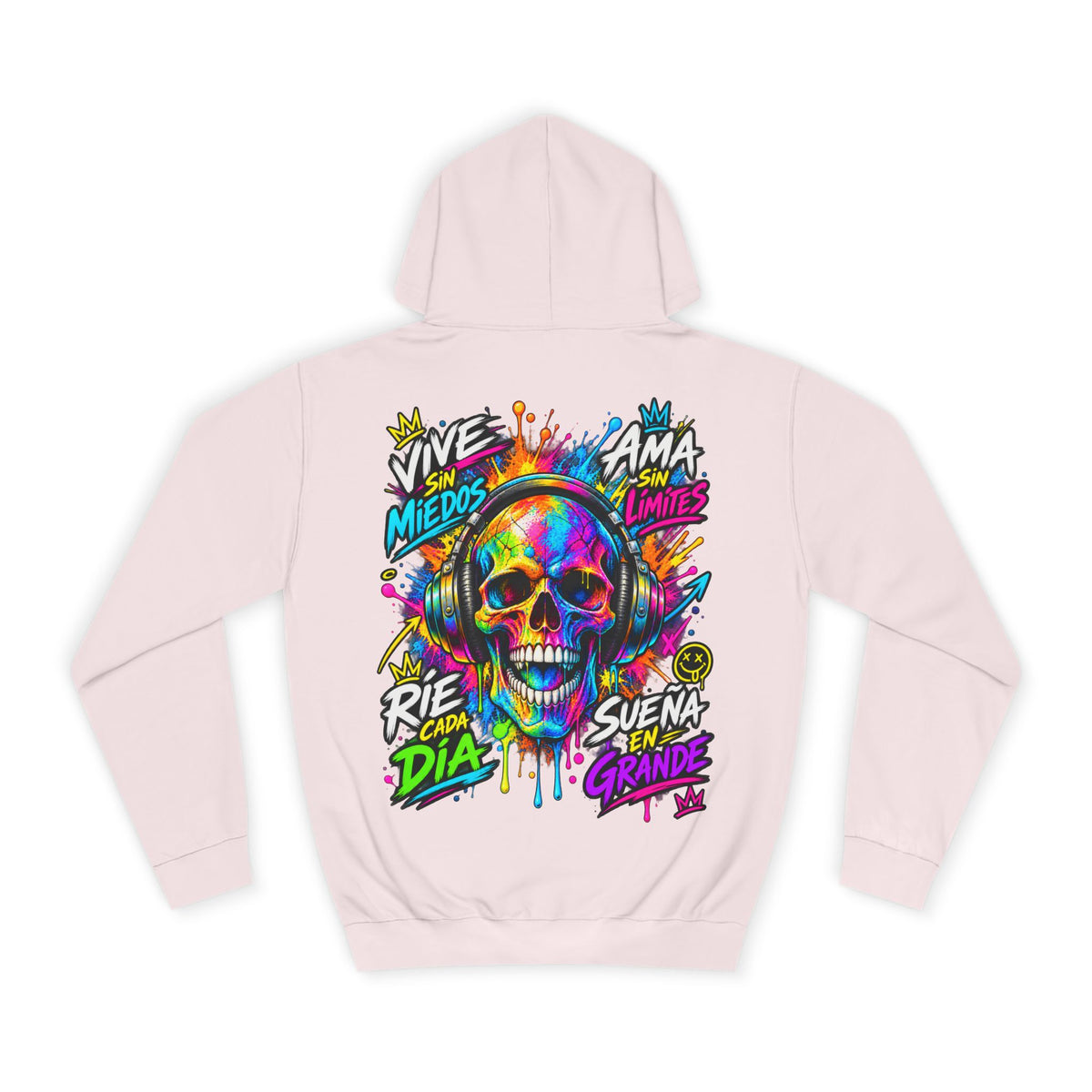 Sudadera Calavera Vive Sin Miedos | Detallia