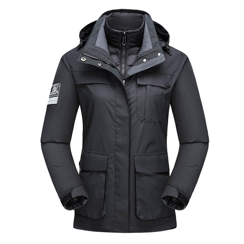 Chaqueta de Esquí 3 en 1 Color Liso