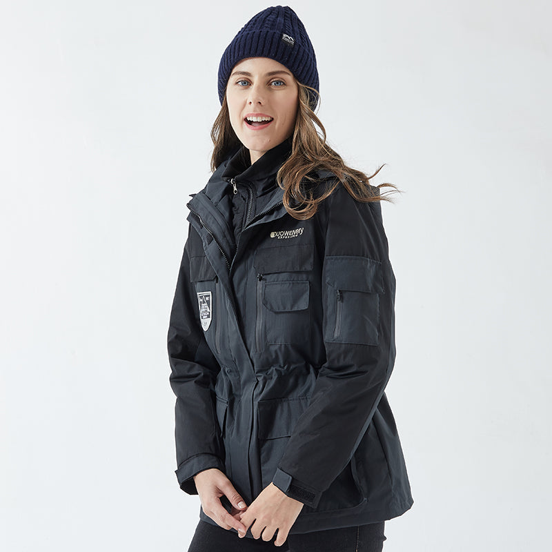 Chaqueta de Esquí Desmontable Estilo Coreano