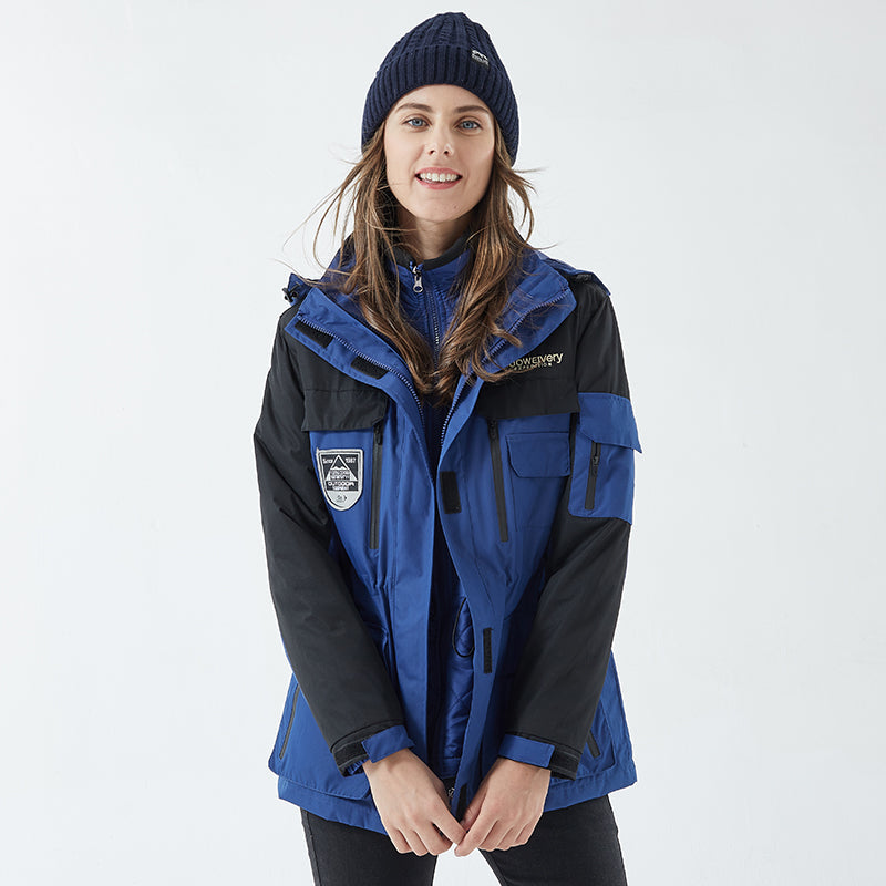 Chaqueta de Esquí Desmontable Estilo Coreano